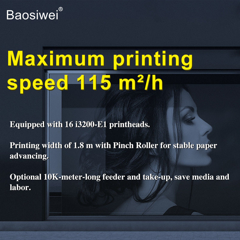 طابعة رصاصة ذات شكل كبير1.9m 16pc I3200 8-Color