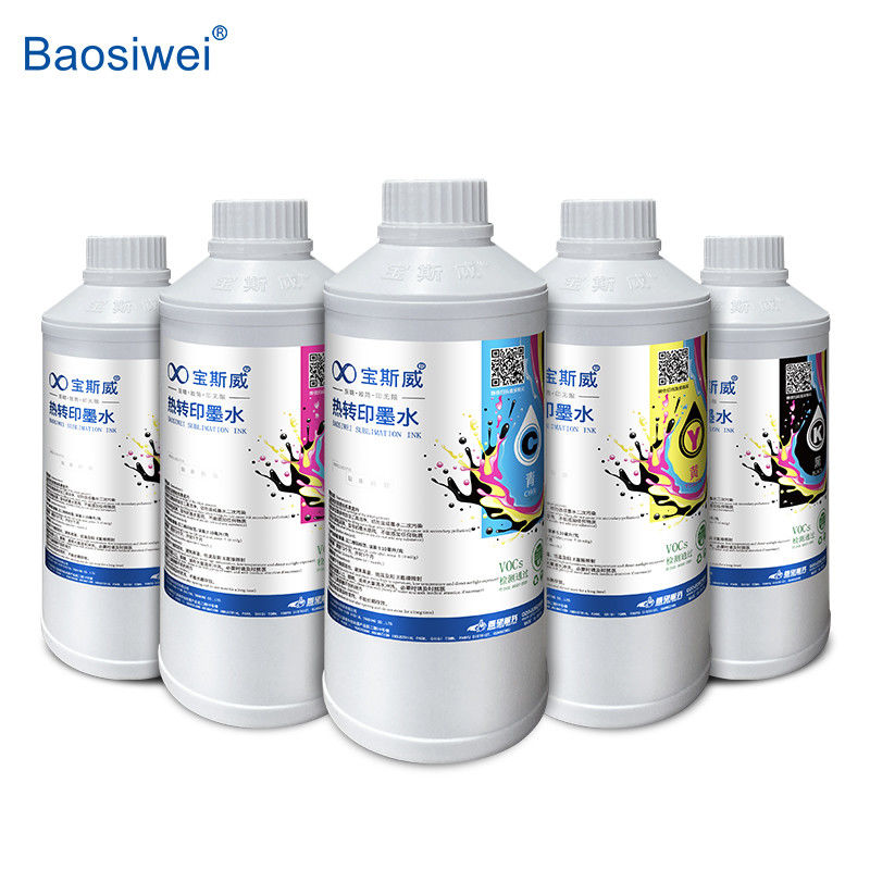 باوسيواي CMYK حبر نقل الحرارة C, M, Y, K 1000ml للطباعة السلسة